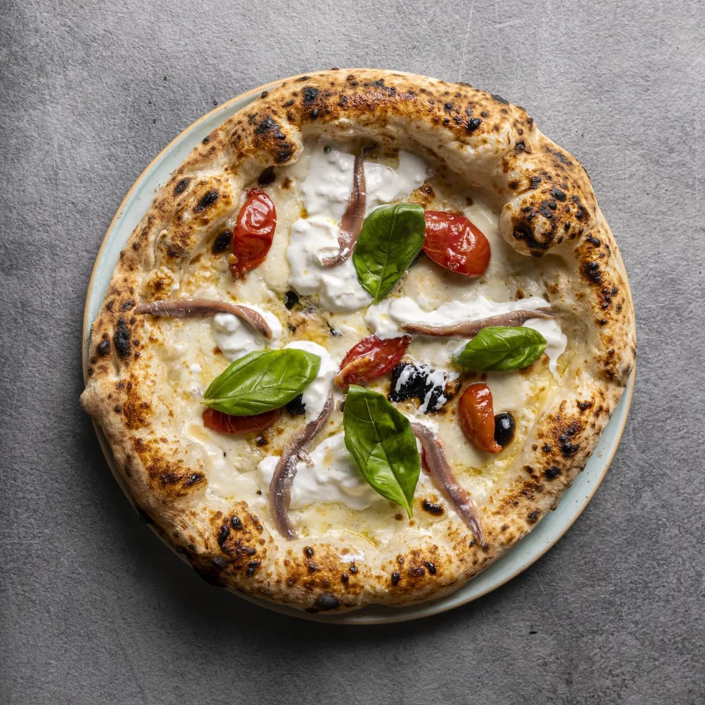 Alici e stracciatella