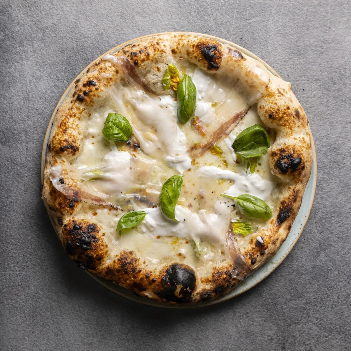 Fiori di zucca e lardo